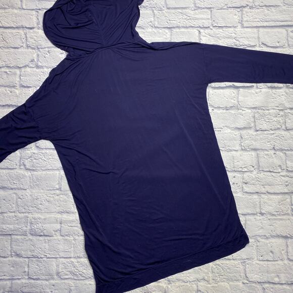 Gap Body Modal Blend Hooded Long Sleeve in Navy - Picture 5 of 6